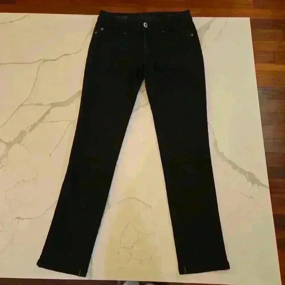DL1961 Angel Mid Rise Skinny Ankle Jeans Onyx Black Womens Size 26 - Picture 2 of 11